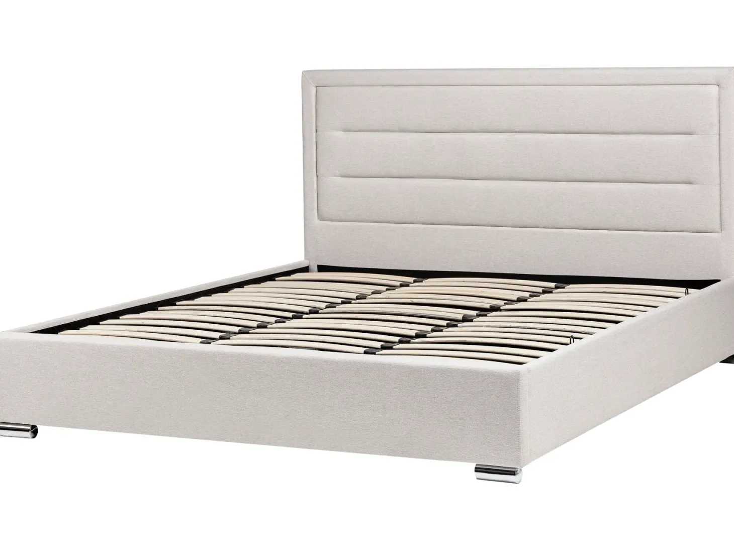 Seng med opbevaring ROUEN Lys Beige 180 x 200 cm