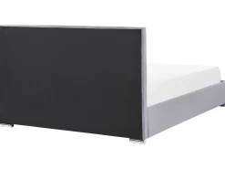 Seng med opbevaring ROUEN Velour Mørkegrå 180 x 200 cm