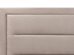 Seng med opbevaring ROUEN Velour Brungrå 180 x 200 cm