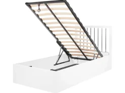 Seng med opbevaring ROUVILLERS Hvid 90 x 200 cm