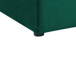 Seng med opbevaringsbænk NOYERS Velour Smaragdgrøn 140 x 200 cm