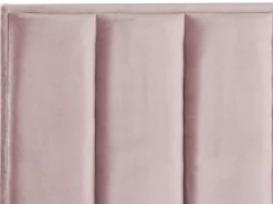 Seng med opbevaring SEZANNE Velour Lyserød 180 x 200 cm