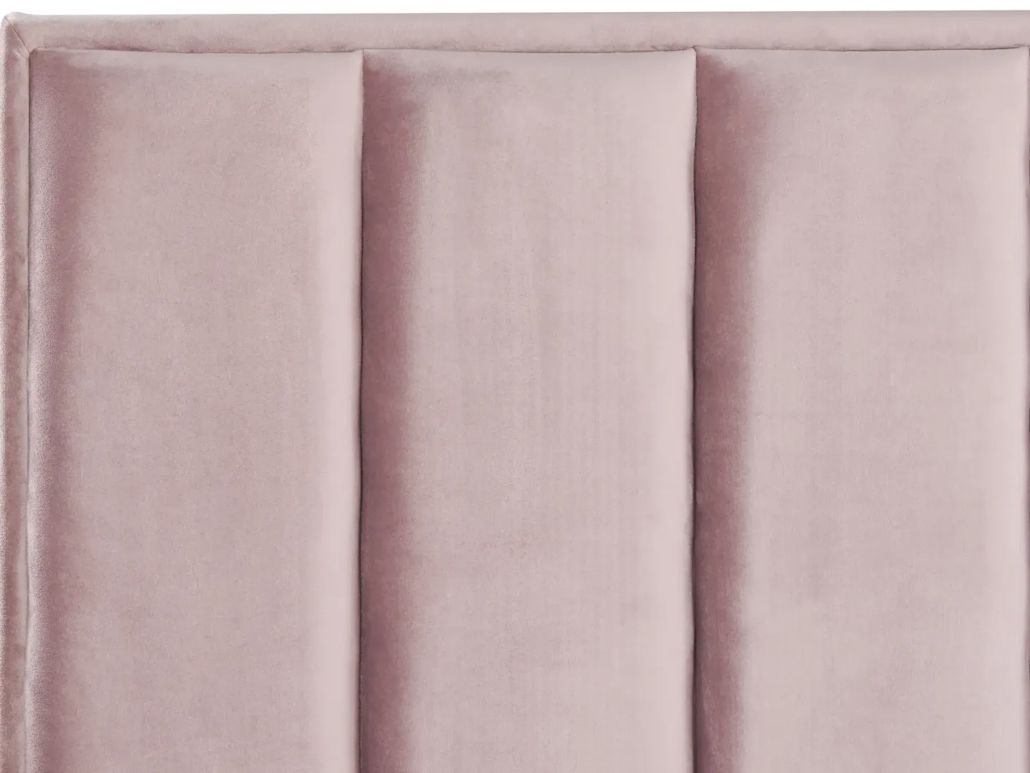 Seng med opbevaring SEZANNE Velour Lyserød 180 x 200 cm