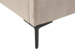 Seng med opbevaring SEZANNE Velour Brungrå 180 x 200 cm