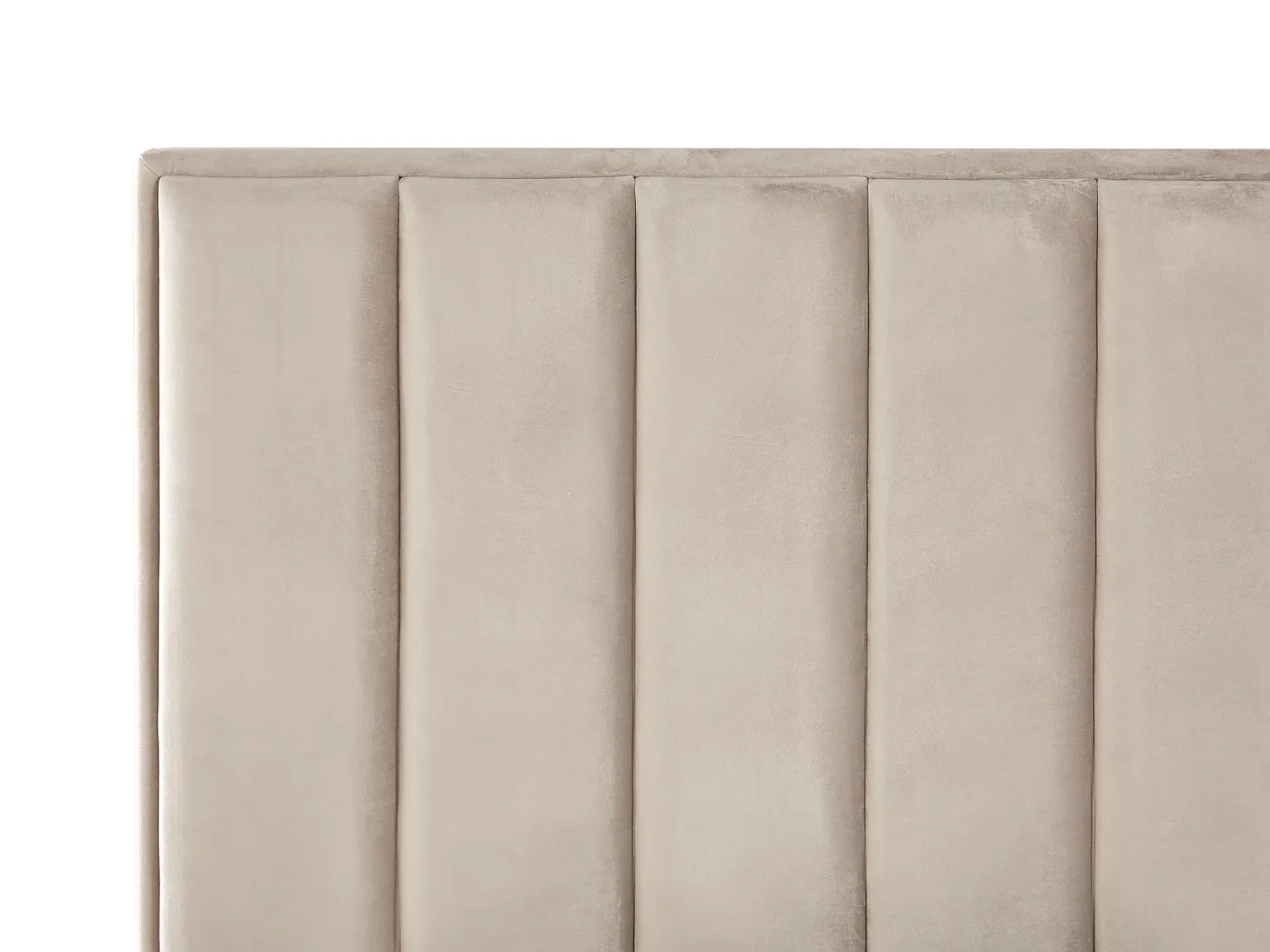 Seng med opbevaring SEZANNE Velour Brungrå 180 x 200 cm