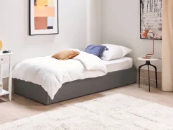 Seng med opbevaring uden gavl DINAN Mørkegrå 90 x 200 cm