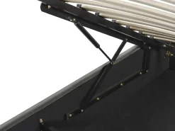 Seng med opbevaring uden gavl DINAN Mørkegrå 140 x 200 cm