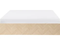 Seng med opbevaring uden gavl ETEL Lysebrun 180 x 200 cm