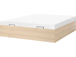 Seng med opbevaring uden gavl ETEL Lysebrun 180 x 200 cm