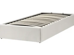 Seng med opbevaring uden gavl DINAN 90 x 200 cm Lys Beige