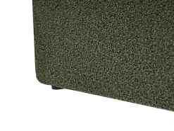 Seng med opbevaring uden gavl DINAN Boucle Mørkegrøn 160 x 200 cm