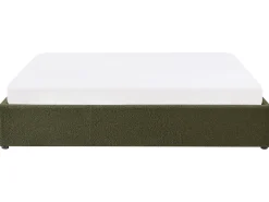 Seng med opbevaring uden gavl DINAN Boucle Mørkegrøn 180 x 200 cm