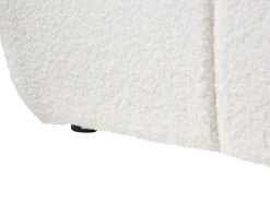Seng med opbevaring uden gavl GENAS Boucle Cremehvid 180 x 200 cm