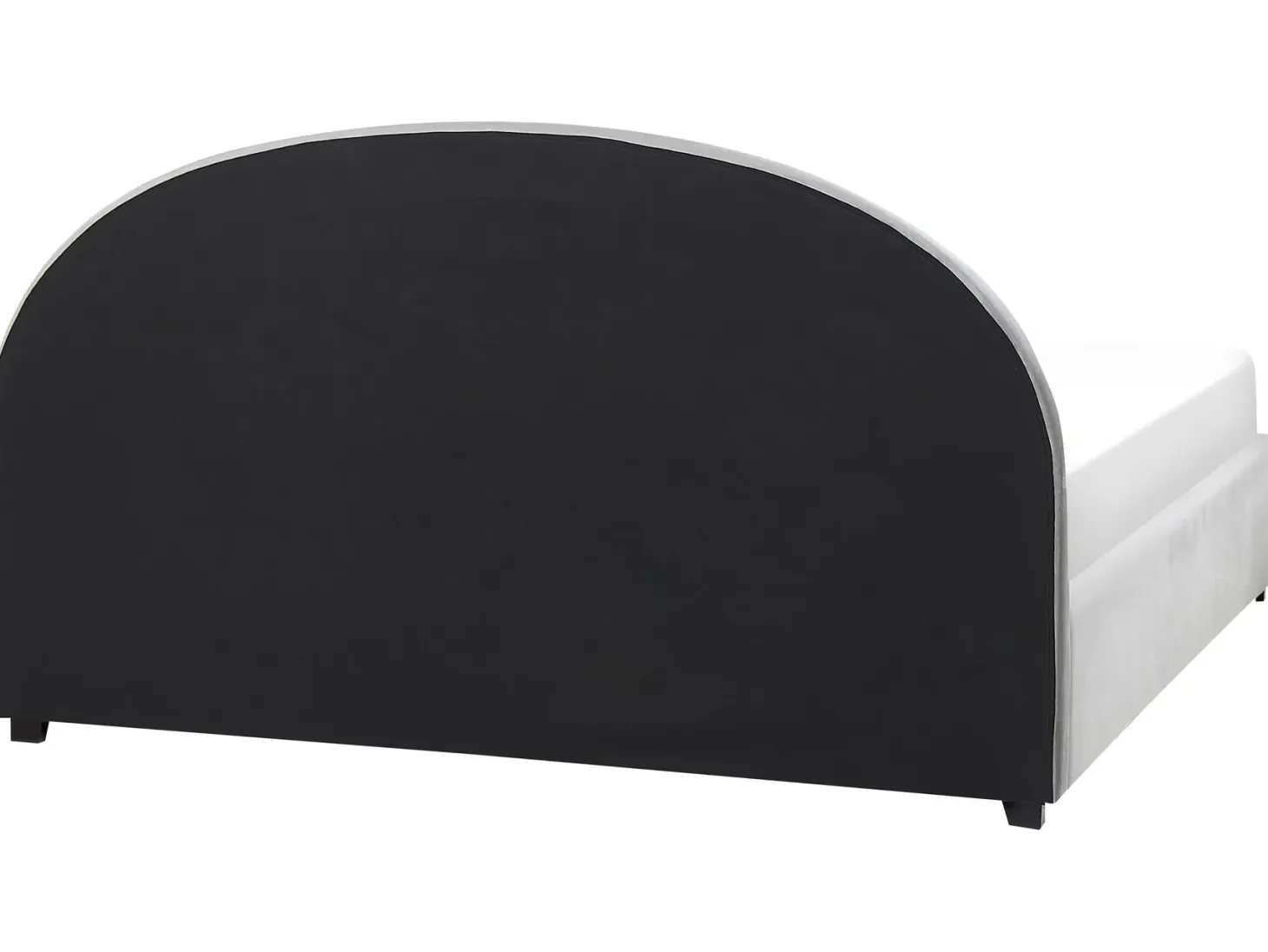 Seng med opbevaring VAUCLUSE Velour Lysegrå 180 x 200 cm