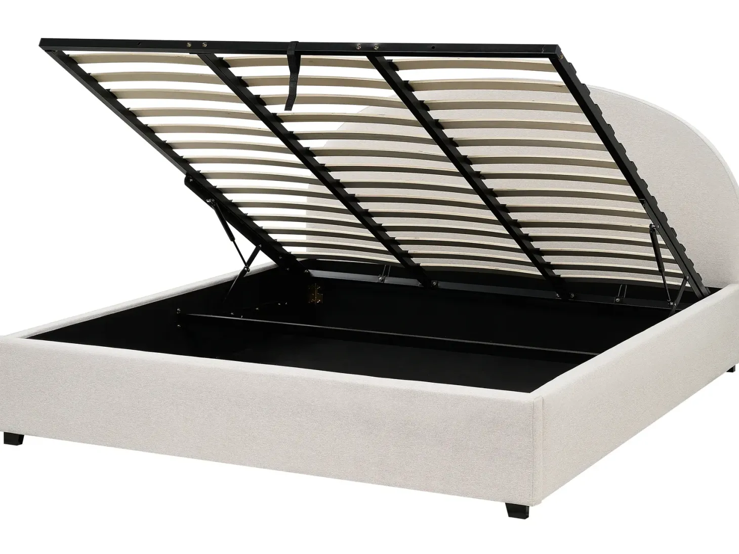 Seng med opbevaring VAUCLUSE Lys Beige 180 x 200 cm