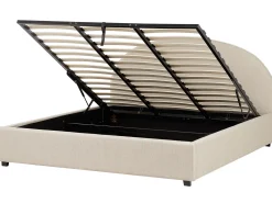 Seng med opbevaring VAUCLUSE Sand Beige 180 x 200 cm