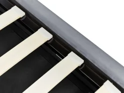 Seng med opbevaring Velour METZ 90 x 200 cm Grå