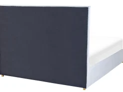 Seng med opbevaring VERNOYES Velour Lysegrå 160 x 200 cm
