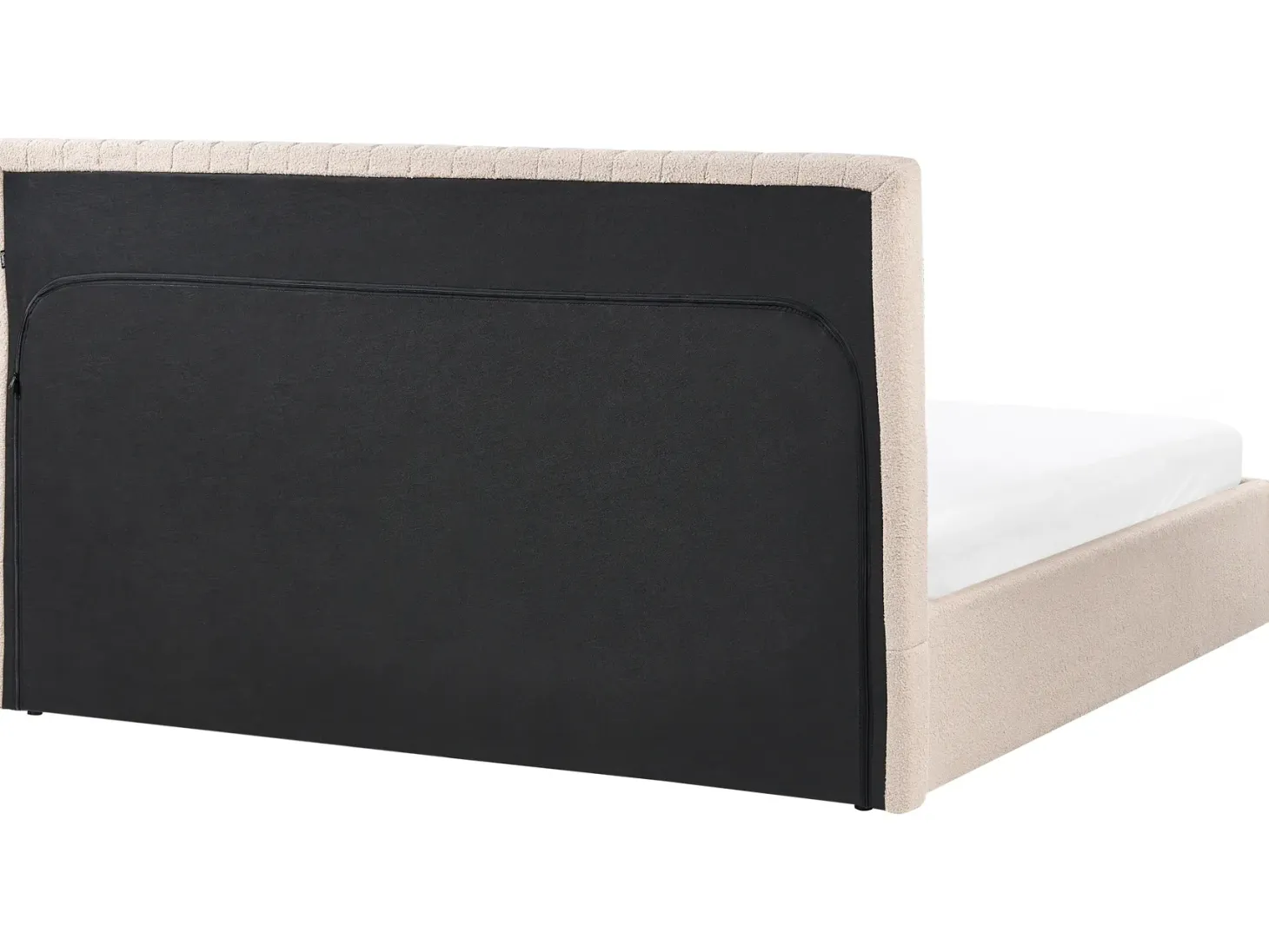 Seng med opbevaring VION Boucle Beige 180 x 200 cm