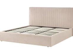 Seng med opbevaring VION Boucle Beige 180 x 200 cm