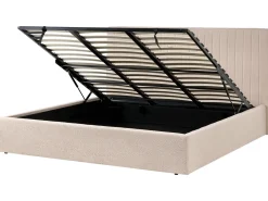 Seng med opbevaring VION Boucle Beige 180 x 200 cm