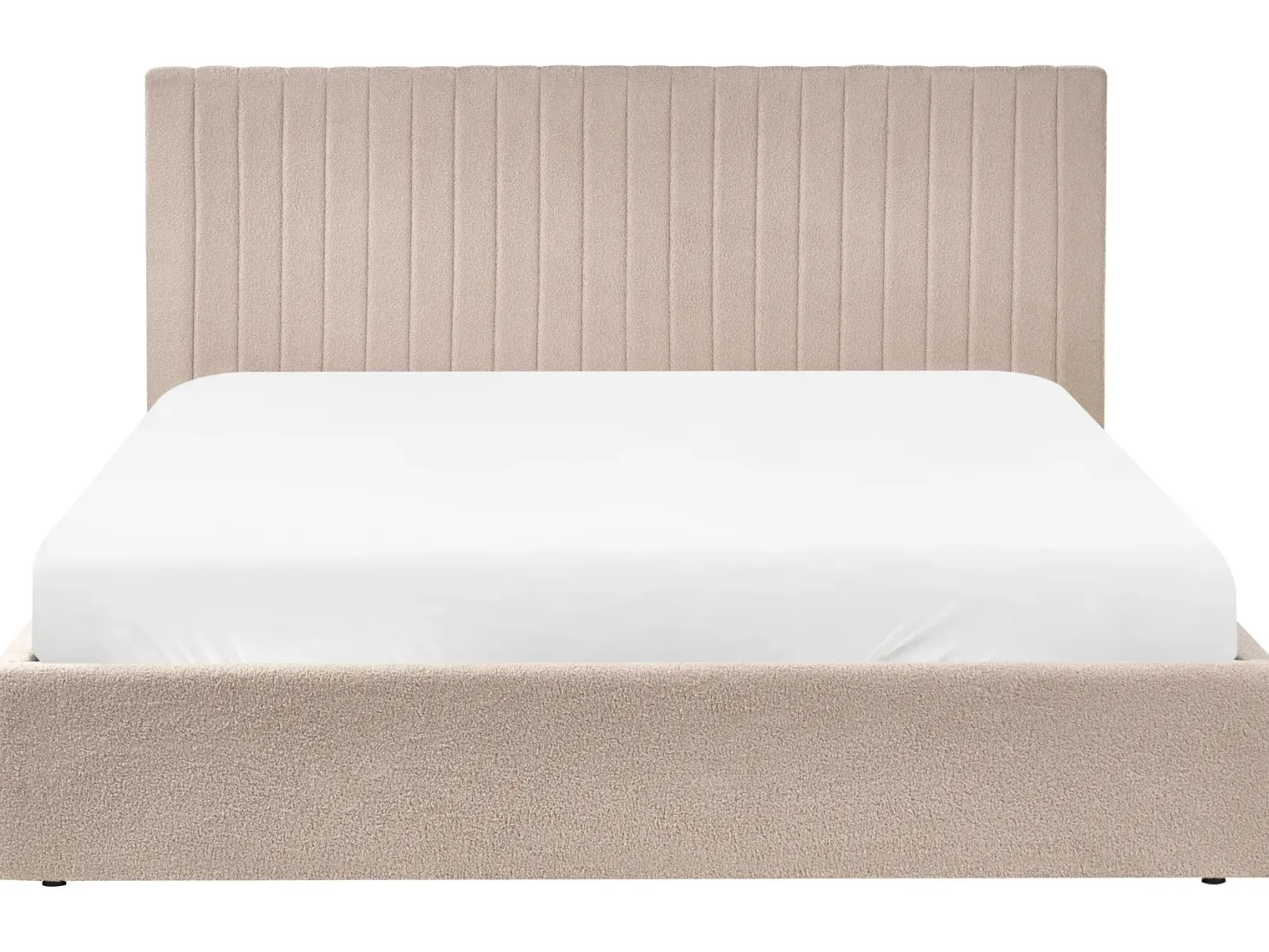 Seng med opbevaring VION Boucle Beige 180 x 200 cm