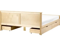 Seng med 4 skuffer DAUPHIN Fyretræ Lysebrun 180 x 200 cm