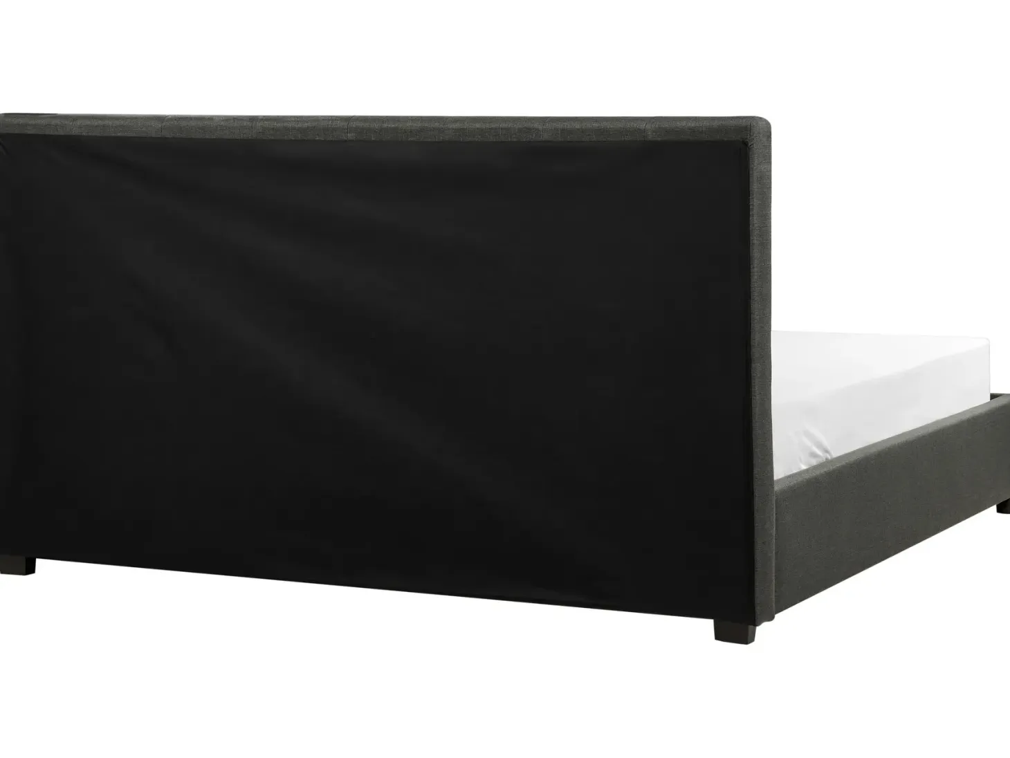 Seng med skuffer til opbevaring LA ROCHELLE Mørkegrå 180 x 200 cm