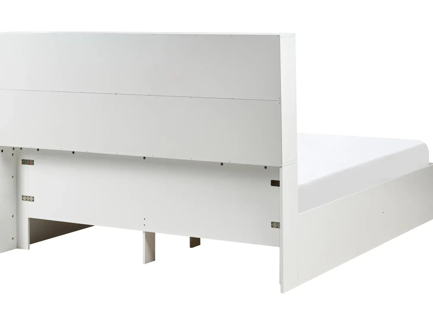 Seng med skuffer til opbevaring TARARE Hvid 180 x 200 cm