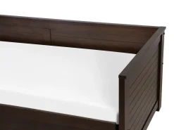 Seng med skuffer til opbevaring Træ CAHORS 90 x 200 cm Mørkebrun