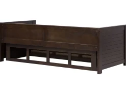 Seng med skuffer til opbevaring Træ CAHORS 90 x 200 cm Mørkebrun
