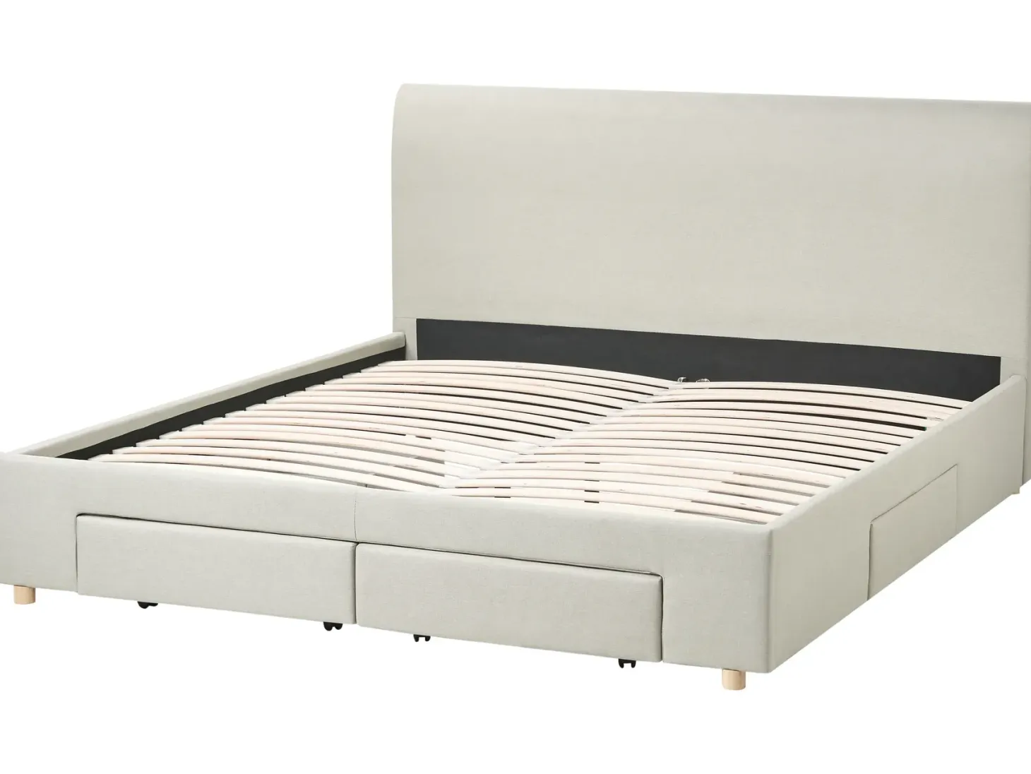 Seng med skuffer til opbevaring SOUTRIN Beige 180 x 200 cm