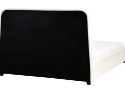 Seng med skuffer til opbevaring SARDENT Boucle Cremehvid 180 x 200 cm