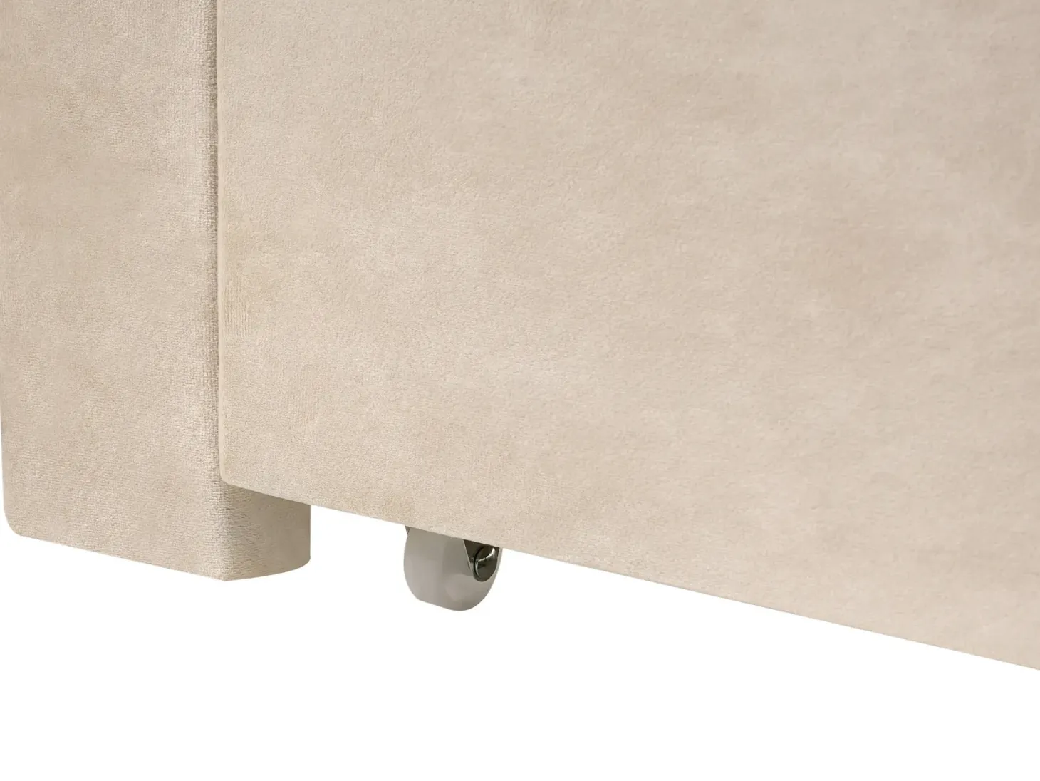 Seng med skuffer til opbevaring LONZAC Velour Beige 180 x 200 cm
