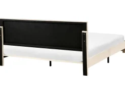 Seng med skuffer til opbevaring LONZAC Velour Beige 180 x 200 cm