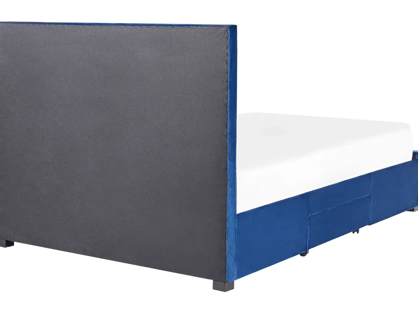 Seng med skuffer til opbevaring LIEVIN Velour Navy Blå 140 x 200 cm