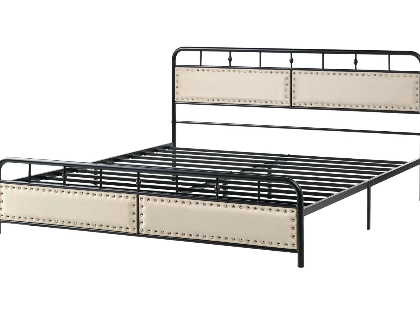 Seng Metal BREUILLET 180 x 200 cm Sort