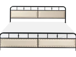 Seng Metal BREUILLET 180 x 200 cm Sort