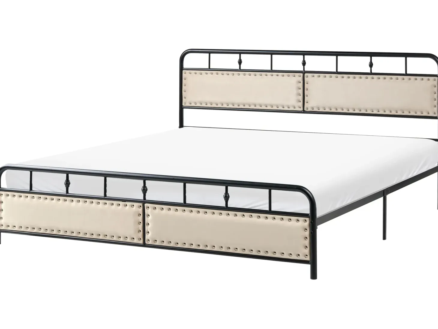 Seng Metal BREUILLET 180 x 200 cm Sort
