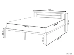 Seng Metal CUSSET 180 x 200 cm Sort