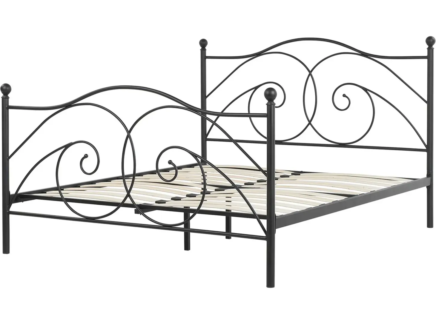 Seng Metal DINARD 160 x 200 cm Sort