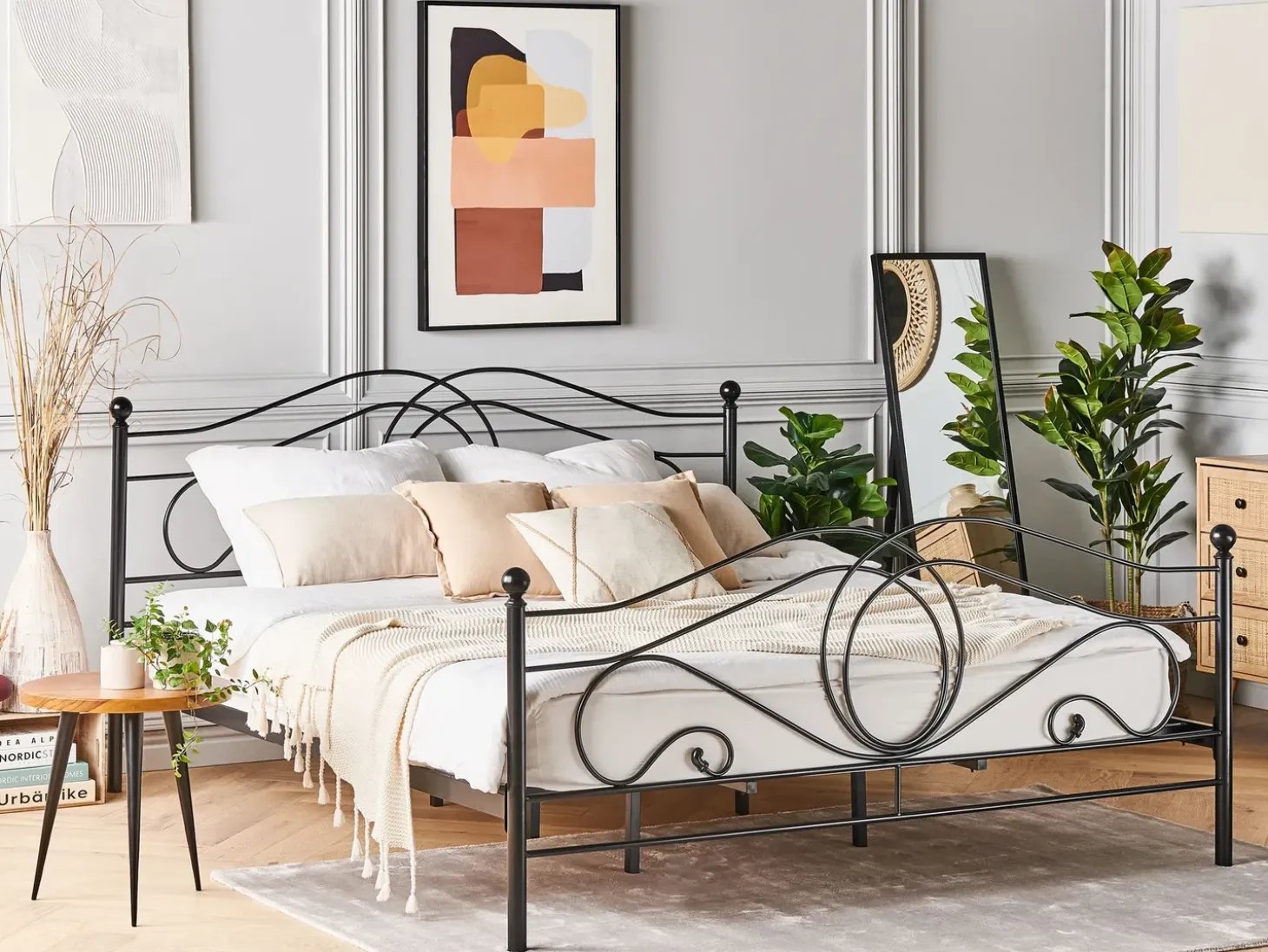 Seng Metal LYRA 180 x 200 cm Sort