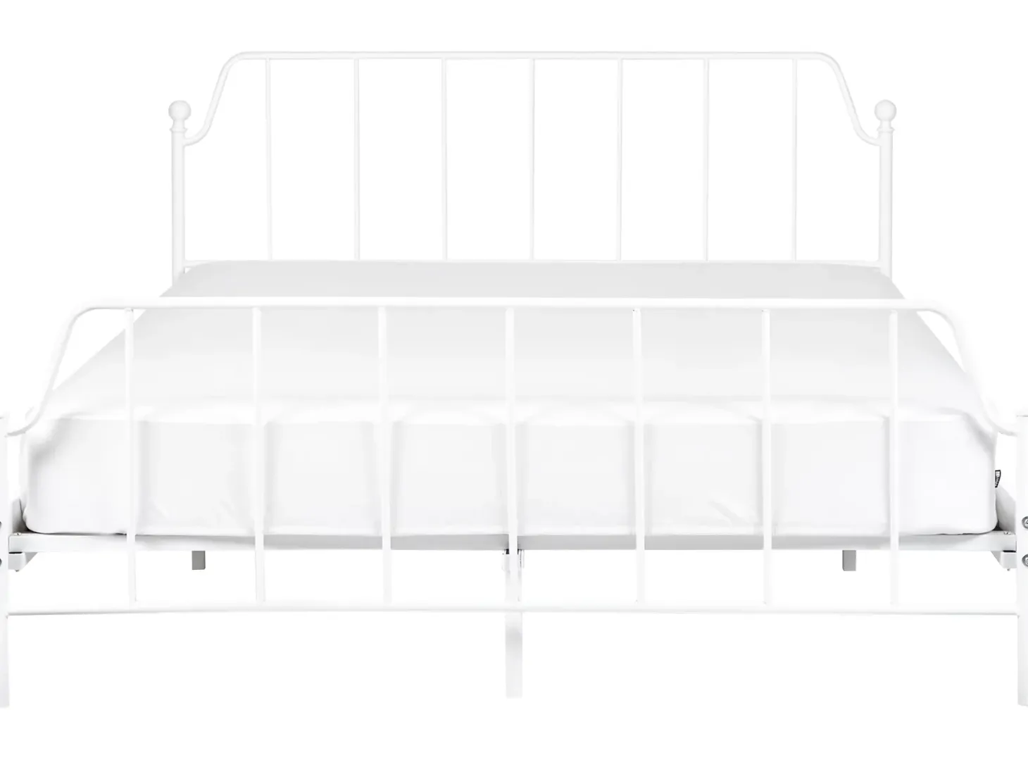 Seng Metal MAURESSAC 160 x 200 cm Hvid