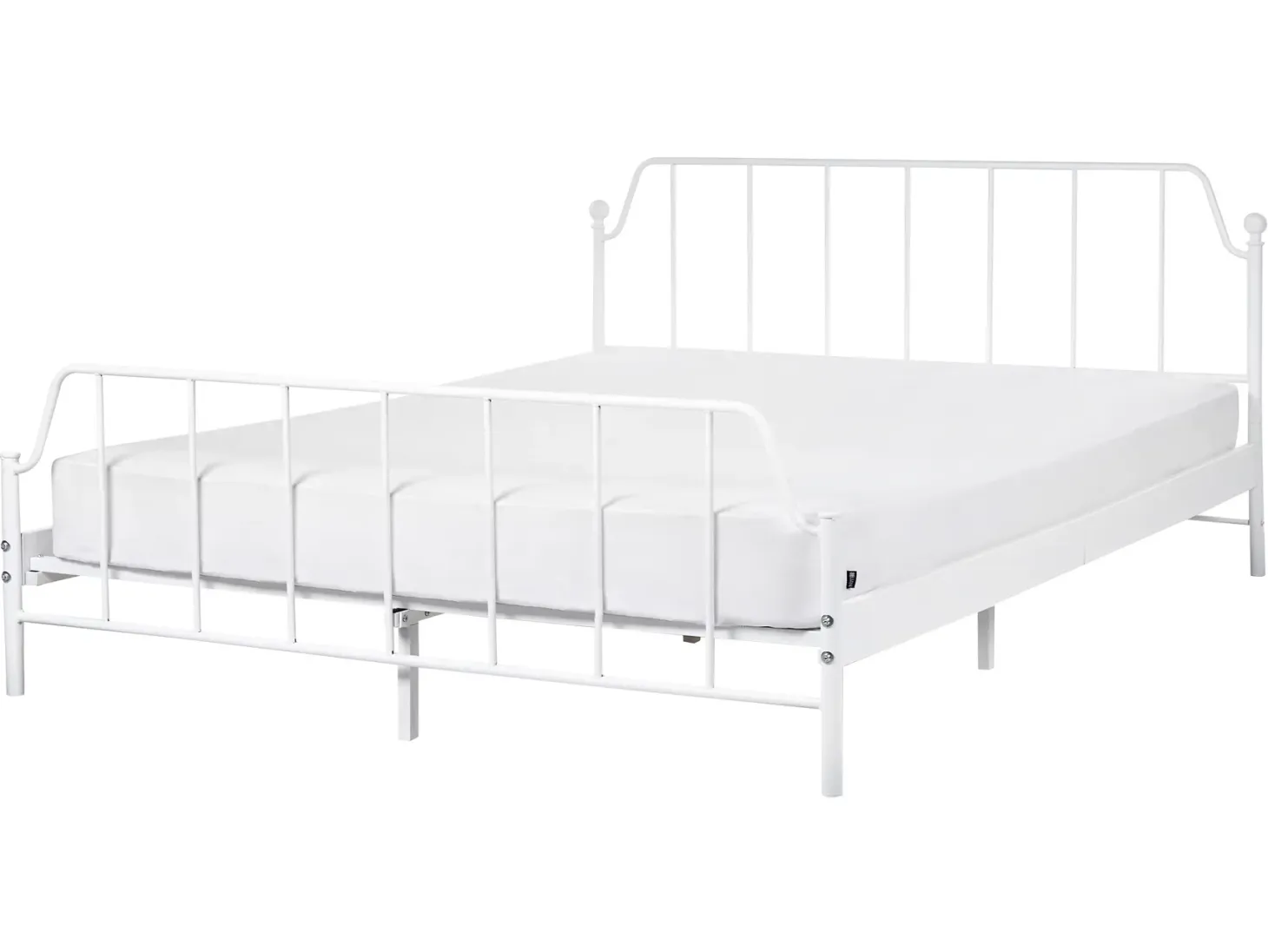 Seng Metal MAURESSAC 160 x 200 cm Hvid