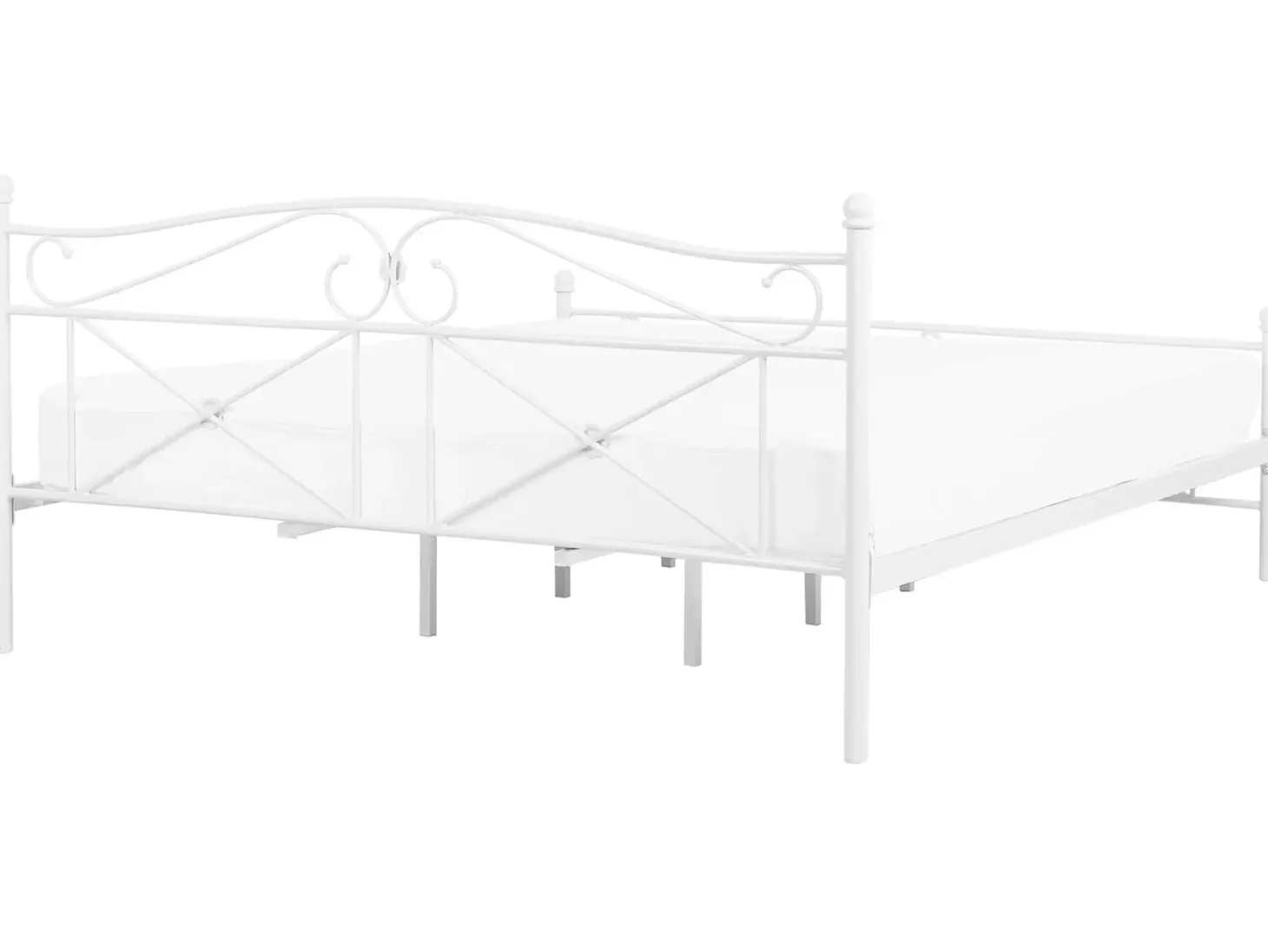 Seng Metal RODEZ 180 x 200 cm Hvid