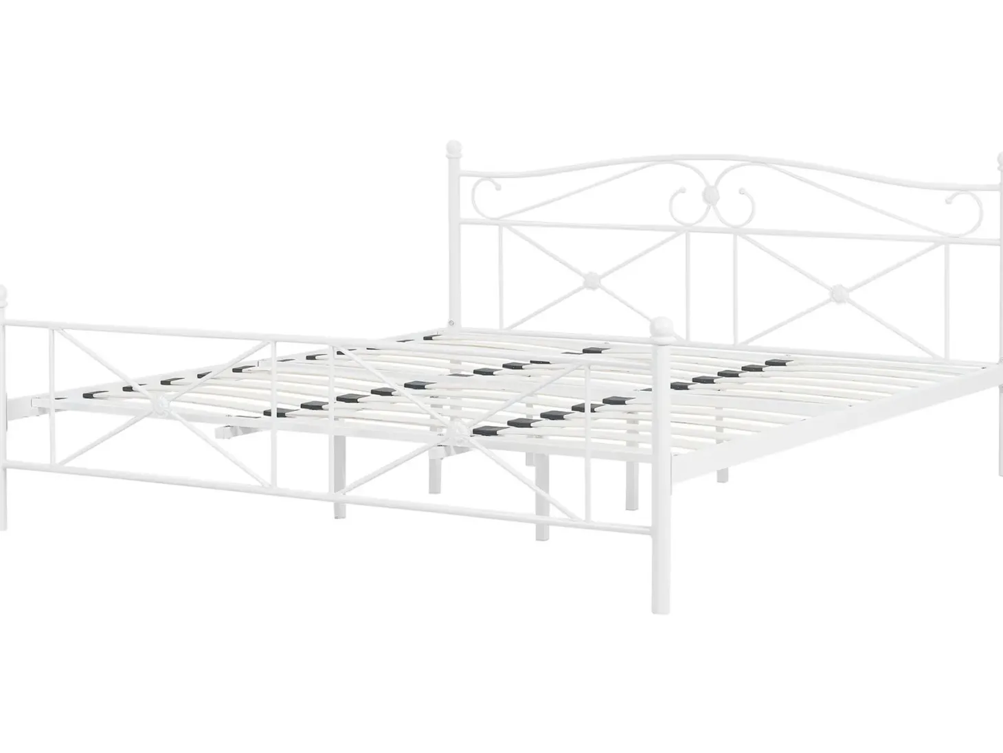 Seng Metal RODEZ 180 x 200 cm Hvid