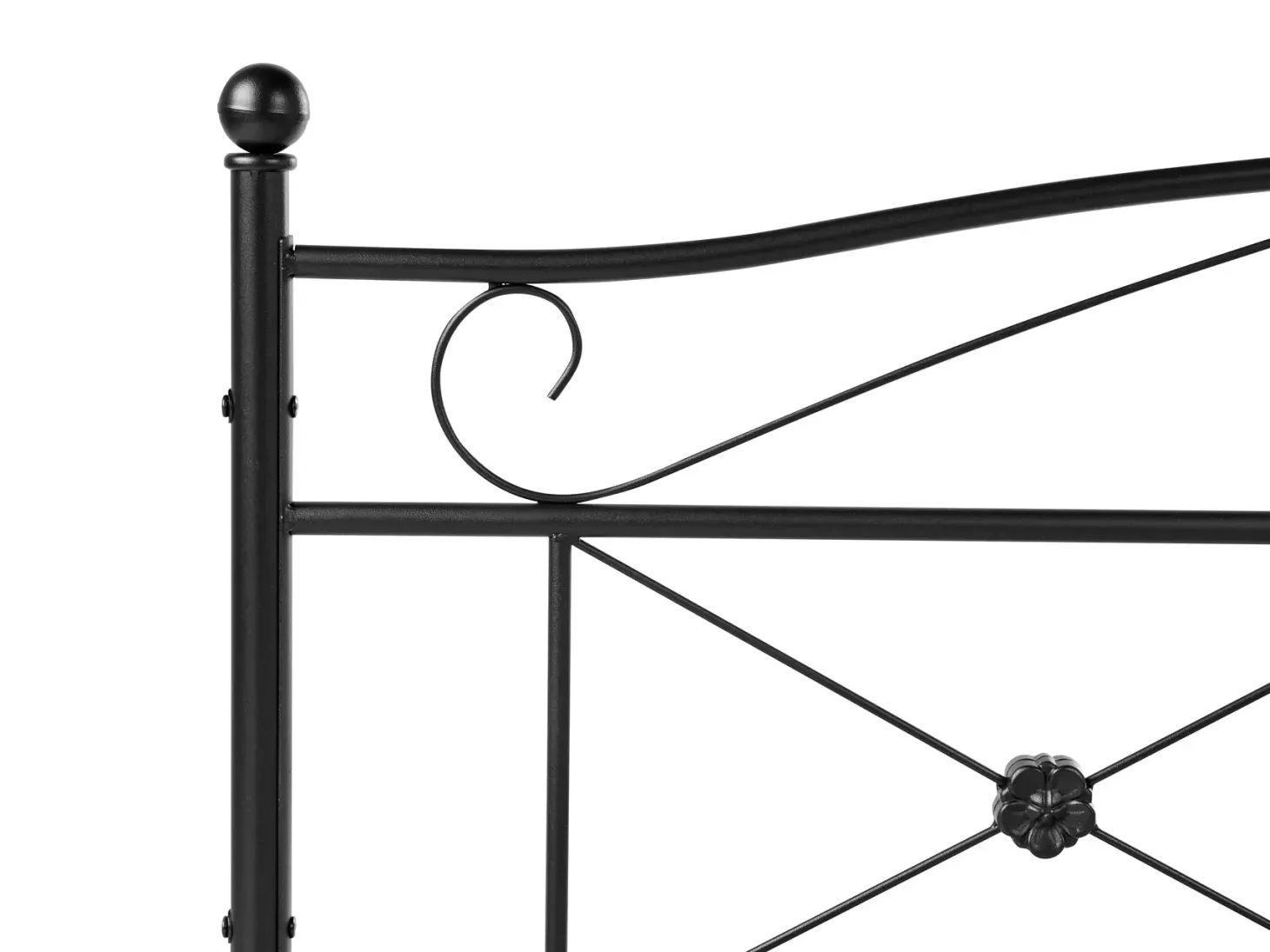 Seng Metal RODEZ 180 x 200 cm Sort