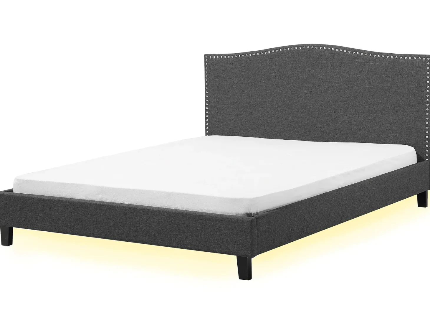 Seng MONTPELLIER 180 x 200 cm LED Hvid