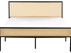 Seng PE-rattan AVANTON 140 x 200 cm Sort