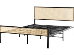 Seng PE-rattan AVANTON 140 x 200 cm Sort